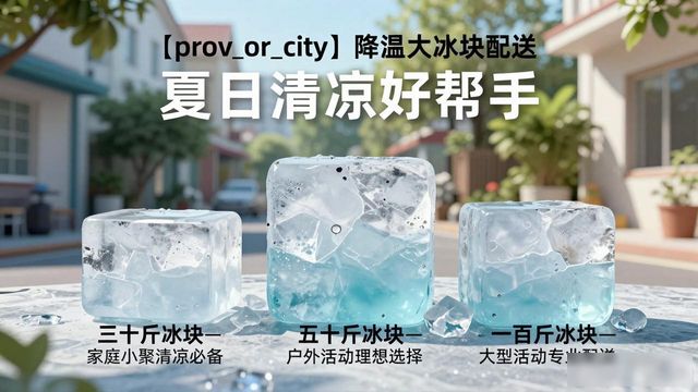 金牛降温大冰块配送_海鲜排档降温解决方案_高温天气大冰块配送